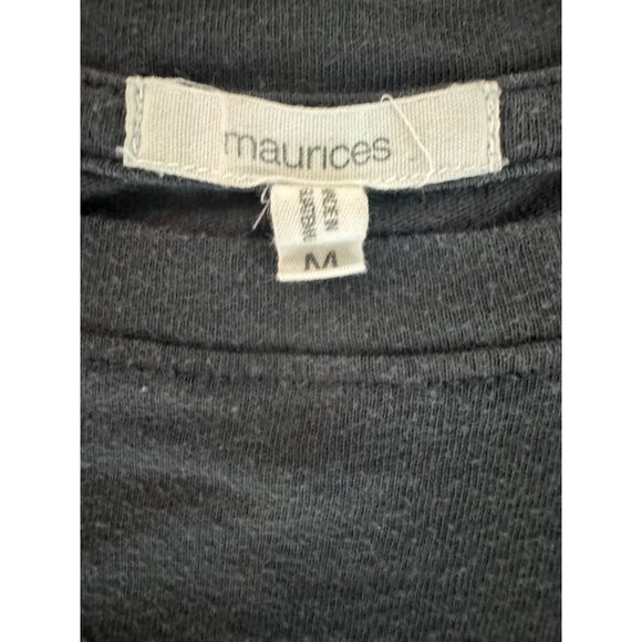 Stayin Alive Floral Skeleton Graphic Tee Gray Crop T-Shirt Soft Knit‎ Size M - Picture 6 of 8